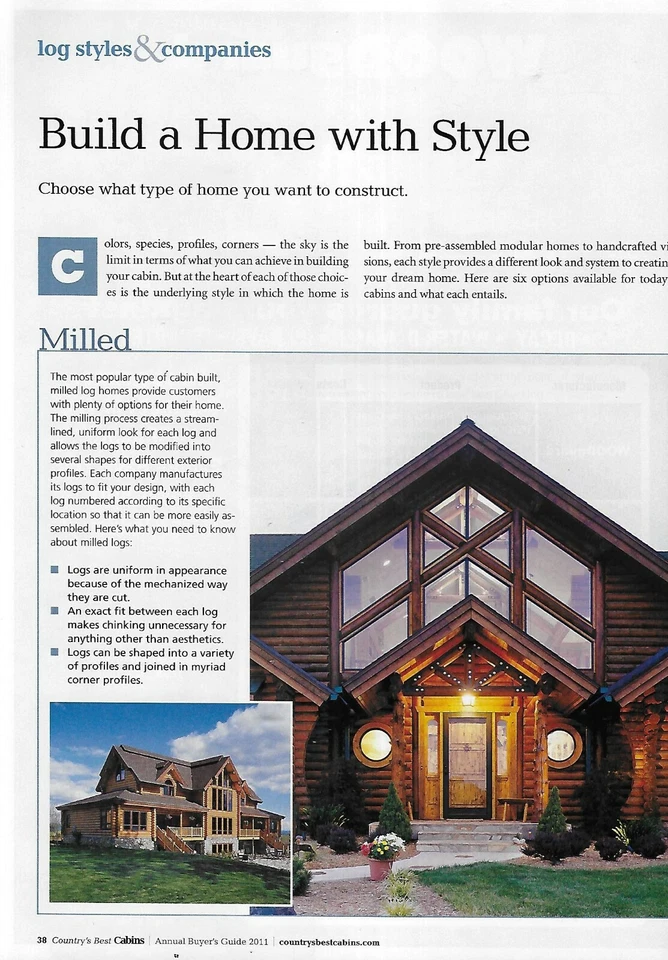 Country's Best Cabins Magazine Mountain Lakeside Coastal Homes Buyers Guide 2011 - Image 4 of 4