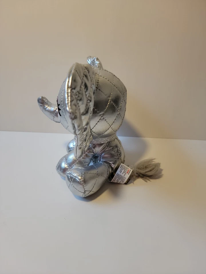 Gund Plushes Pets Ella L'Phante Platinum Metallic Silver Elephant Plush Toy 7" - Image 3 of 4