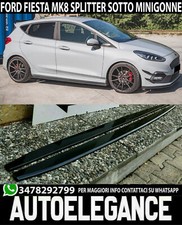 Ford Fiesta MK8 VII Splitter Neo Poliert Unten Schweller Seitenlichter ABS