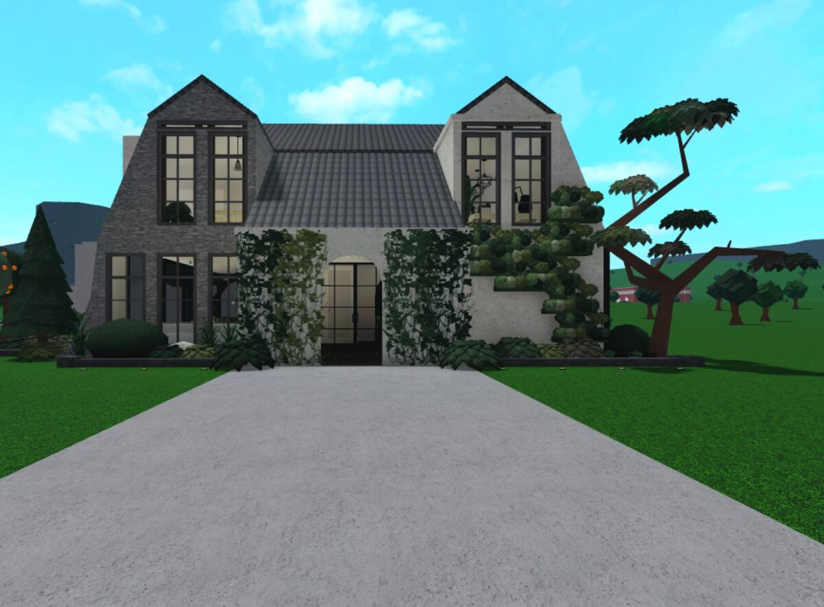 BLOXBURG HOUSE BUILD MANSION, BEAUTIFUL MEDITERRANEAN MANSION, READ  DESCRIPTION