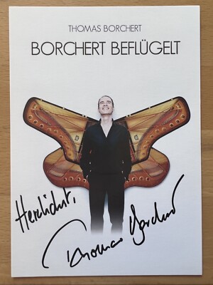 Thomas Borchert AK Winged Autograph Card Original Hand Signed