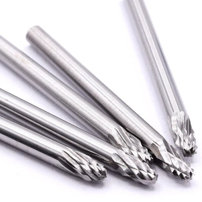 HOBBYPOWER24 5x VHM Schaftfräser 3mm Frässtifte Fräser Gravur für Dremel Proxxon Zubehör