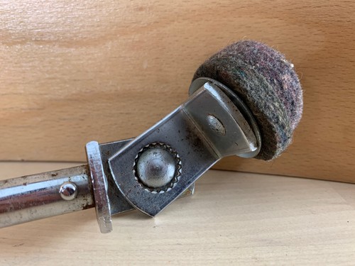 GRETSCH 50s 60s Vtg CYMBAL L-ARM Telescoping Ride Mount Holder Part Round Badge - Picture 6 of 8