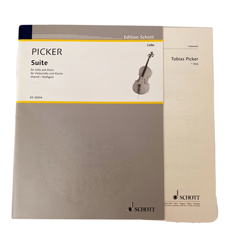 PICKER: Suite for Cello & Piano Book-Edition Schott-ED30004-Tobias Picker-NEW - Image 2 of 2