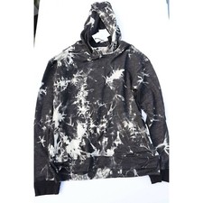 Hudson Boys Cinder Hoodie Sweatshirts Black White Tie Dye Pullover XL