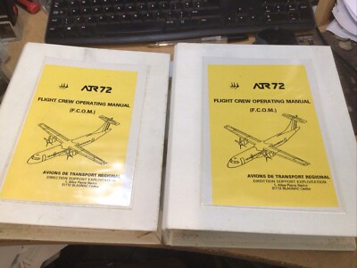 USED ATR 72 Flight Crew Operating Manual Vol 1 & 2 FCOM 1997 | eBay