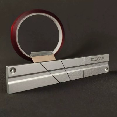 TASCAM 1/4'' Silver Tape Universal Splicing Blocks + Hold Tape Repair Kit Se