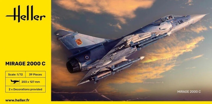Heller 80303 1:72nd scale Mirage 2000 C