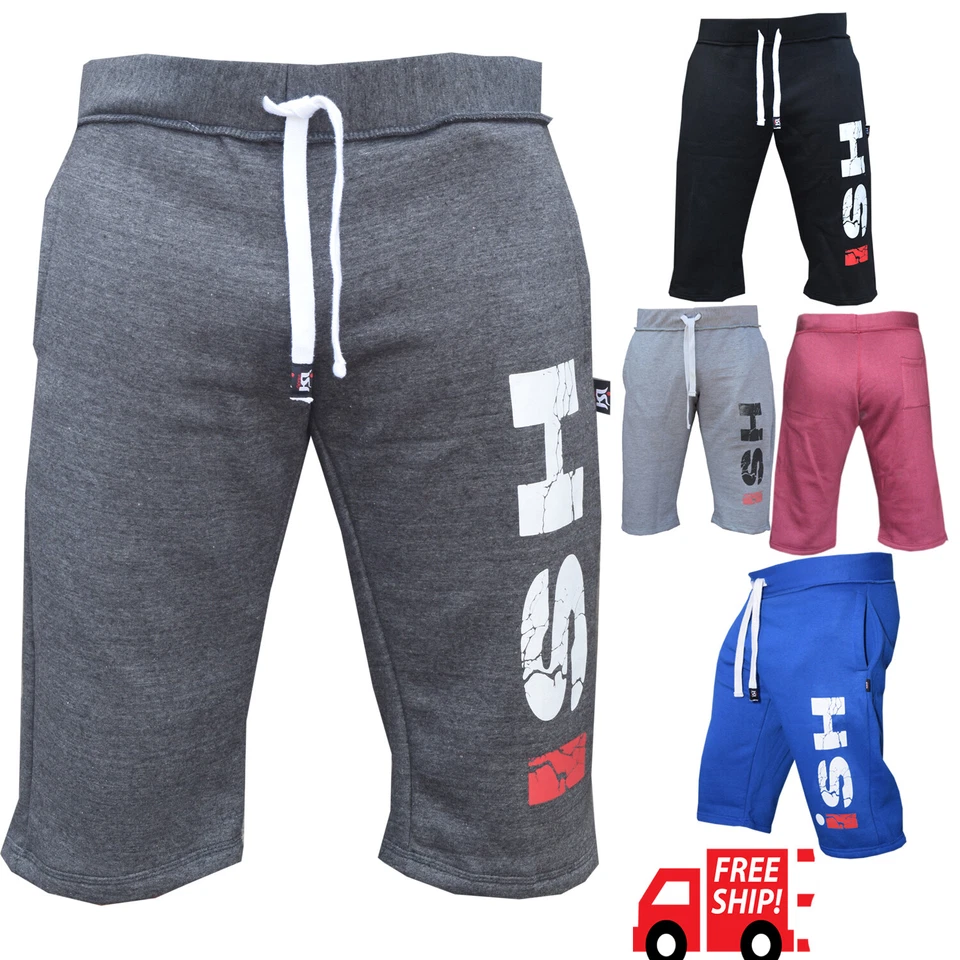 Pantalones Cortos de Vellón Informales para Gimnasio Sudor Para Hombre Correr Joggers MMA Boxeo Entrenamiento Corto Foto 2 de 4