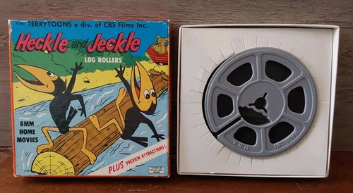 Vintage Terrytoons Heckle And Jeckle Log Rollers 509 In Box 8mm CBS Films - Picture 2 of 4