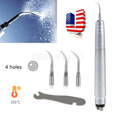 New Dental Ultrasonic Air Perio Scaler Handpiece Hygienist 4Hole Tip G1 G2 G4