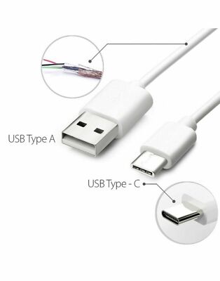 For LG G8X Dual Screen G8 G7 G6 G5 Stylo 4 ThinQ USB Type C Fast Charger Cable 