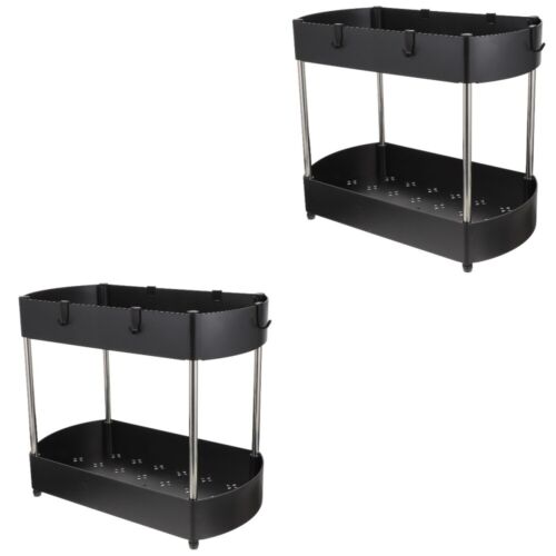 2 Pack Shelf Plastic Organizing Shelf For The Kitchen Small Stand-