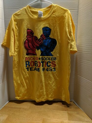 Rock Em Sock Em Robotics Mens Yellow T 