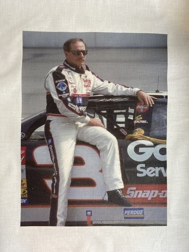 1 NASCAR DALE EARNHARDT Sr RACING QUILT BLOCK 3 Goodyear FABARIC MATERIAL Logo 1 - Picture 2 of 2