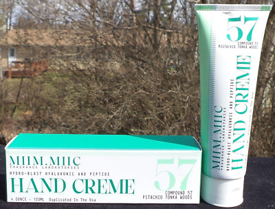 Miim Miic Compound 57 Pistachio Tonka Woods HAND Creme CREAM Sealed NIB
