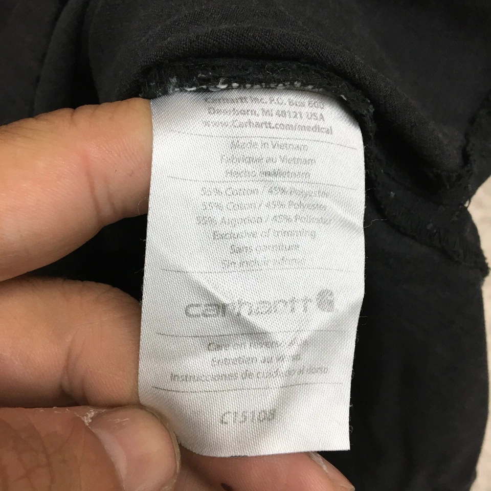 Blusa Médica Carhartt Grande Adulto Gris Ripstop Uniforme Utilitario Enfermería Médica Para Hombres Foto 4 de 4