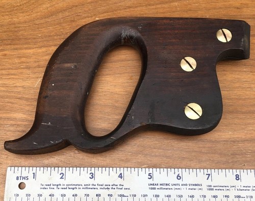 WARRANTED SUPERIOR 1 MAN CROSS CUT LOGGING SAW REAR D HANDLE WITH 3 SAW BUTTONS - Picture 2 of 4