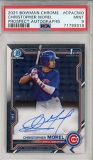 2021 Bowman Chrome Christopher Morel Prospect AU #CPACMO PSA 9 MINT
