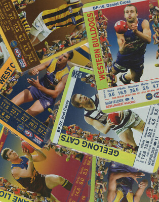 2009 AFL TEAMCOACH CARD LOT -[GOLD BEST & FAIREST /CHECKLIST CARDS]- 4 YOUR SET