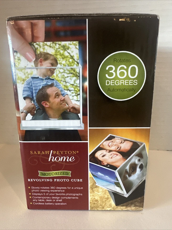 Cubo de fotos giratorio Sarah Peyton 4x4 pantalla de rotación automática de 360 grados Foto 3 de 4