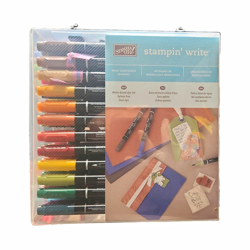 Stampin' Up! Stampin' Write Craft Markers Multicolor 48 Set w/ Storage Case