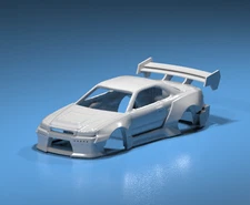 3D Resin UFO Wide Body Kit for Hot Wheels Nissan R34 – Custom JDM Mod Set