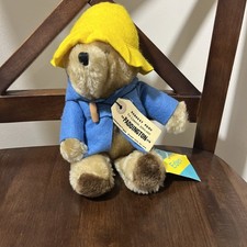 VTG 10  Eden Toys Paddington Bear Plush Stuffed Animal With original Tags.
