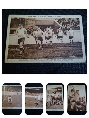 1928 Amsterdam Olympic Games Uruguay Football Cigarrillos Guerrillero Cards x5