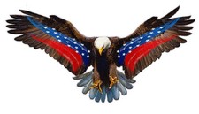 Soaring Bald Eagle Patriot Decal Soaring Bald Eagle Patriot Decal