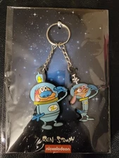 Ren & Stimpy Astronauts Keychain Loot Crate Exclusive Nickelodeon Space Madness