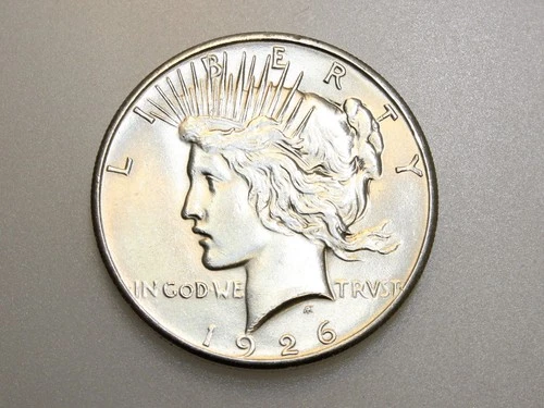 1926-P $1 PEACE SILVER DOLLAR GEM BU