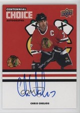2025 Chicago Blackhawks Centennial Choice Signatures Chris Chelios Auto HOF 02q2