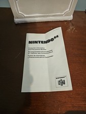 N64 Nintendo 64 Consumer Information And Precautions Booklet NUS-USA/CAN-1