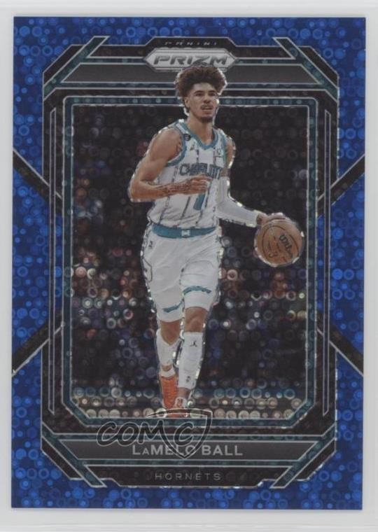 2022-23 Panini Prizm Fast Break Blue Prizm 130/150 LaMelo Ball #150 0ds5
