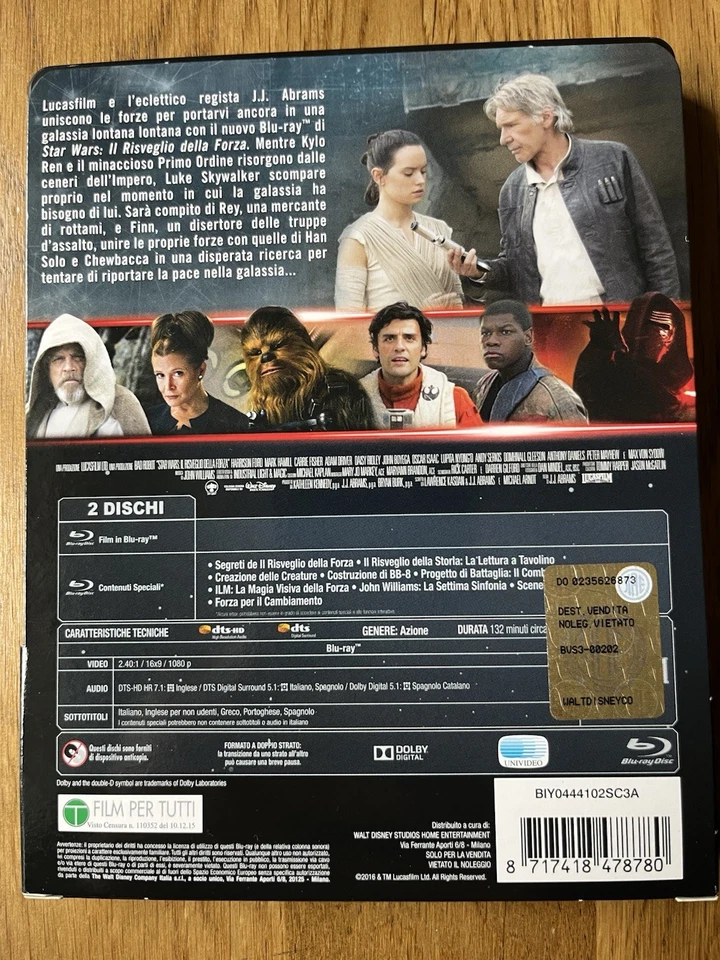 Star Wars Trilogy Steelbooks Force Awakens Bluray.Rise Of Sky..3D, Last Jedi 3D - Image 3 of 4