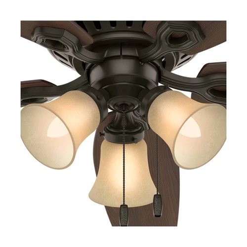 Hunter 52 inch Indoor Ceiling Fan with LED Lights - Bronze Ceiling Fan with P... - Picture 6 of 12