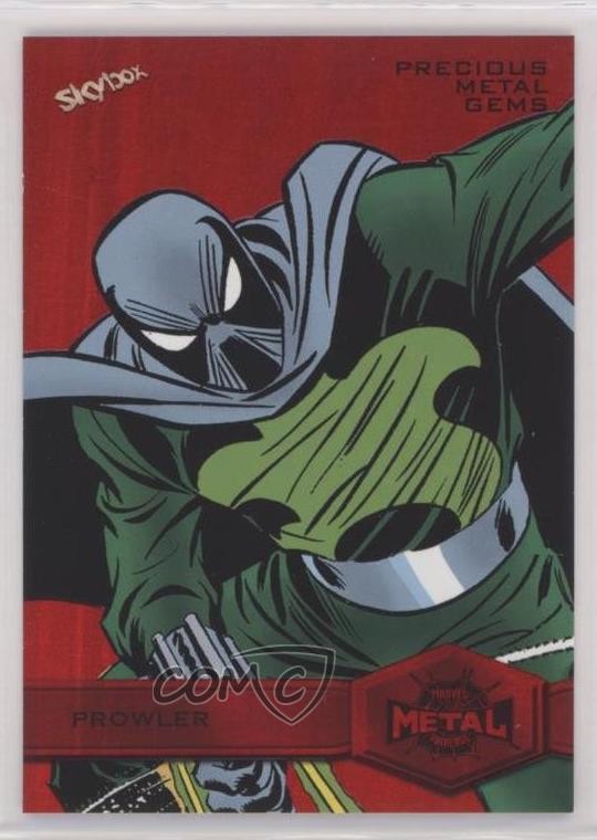 2022 Marvel Metal Universe Spider-Man High Series PMG Red /100 Prowler #166 9ui