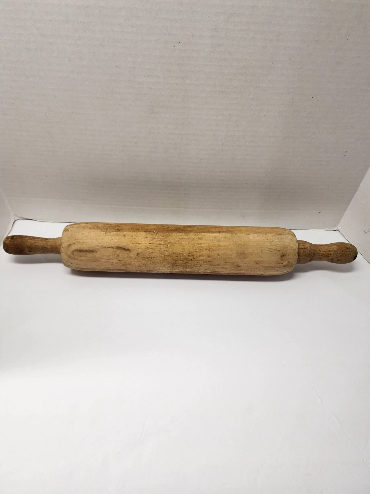 VINTAGE, PRIMITIVE, RUSTIC XL 22.5” WOOD ROLLING PIN–COUNTRY COTTAGE FARMHOUSE