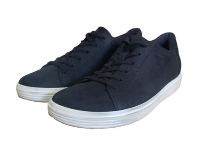 Ecco Soft 7 Low Women's Size 6-6.5 Black Casual Leather Lace Up Shoes Sneakers