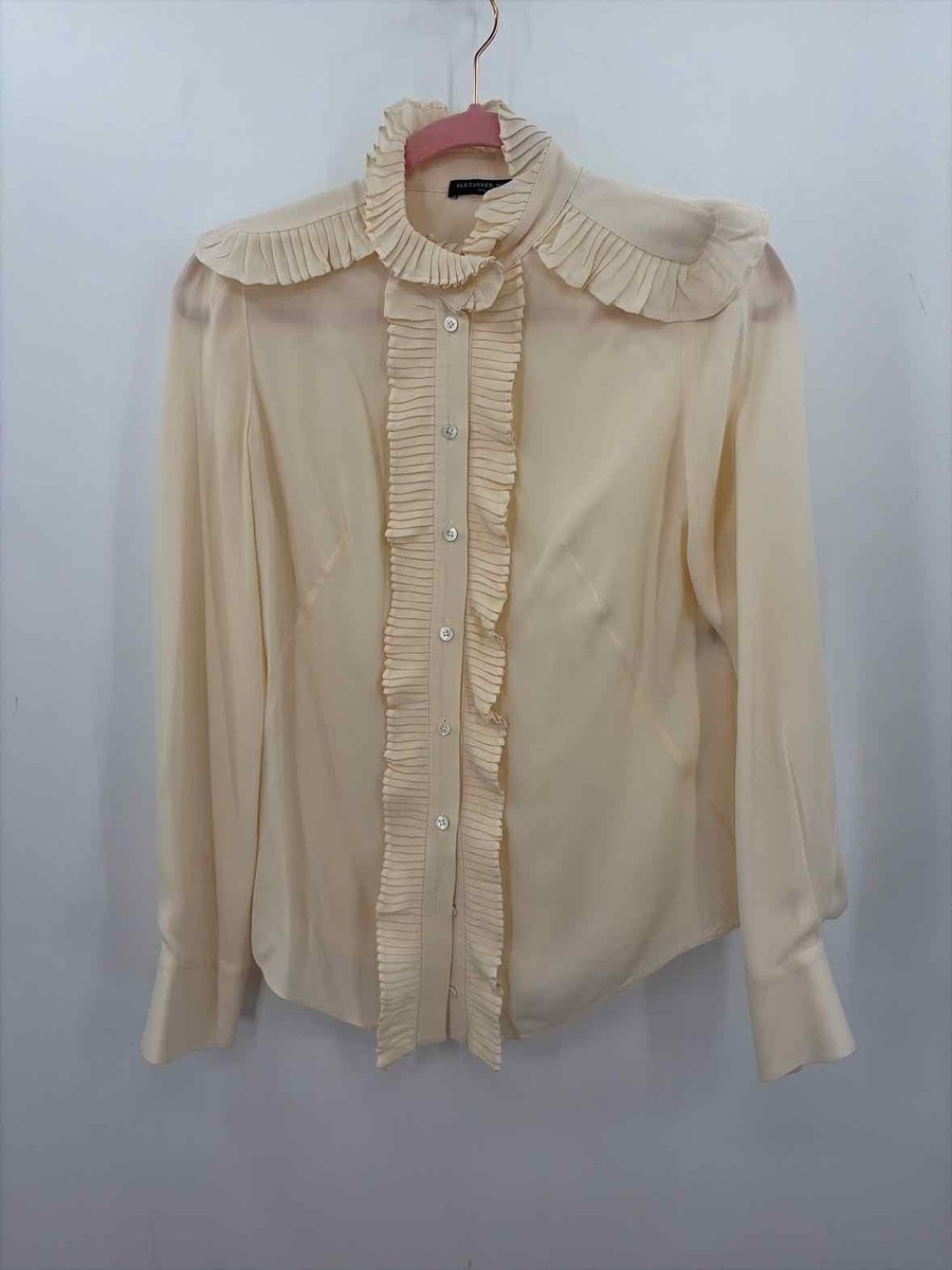Pre-Owned Alexander McQueen Ivory Size 40 Button Down | eBay