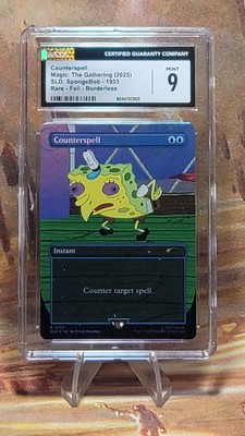 MTG Counterspell #1933 SpongeBob 🌈 Foil Secret Lair CGC 9 Mint | eBay