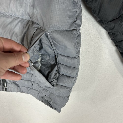 The North Face Jacket Youth Boys Medium 10/12 Gray Reversible Down Puffer Pocket - Picture 3 of 15