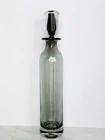 HTF Vintage MCM Blenko Glass 7119S Charcoal Decanter 🦈