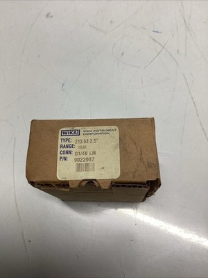 WIKA 213.53 2.5  Pressure Gauge G1/4B 160AR Range 9022007 O-793