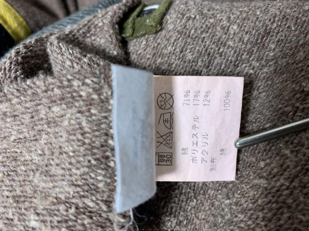 AVIREX Patchwork Zip up Jacket M Multicolor Width… - image 7