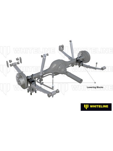 Whiteline Rear Lowering Block Kit 2.0 fits Ford Fairmont 4.0 EL MPFi (KLB106-20) - Picture 4 of 12