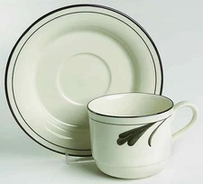 Lenox Black Brushstrokes Cup & Saucer 300433