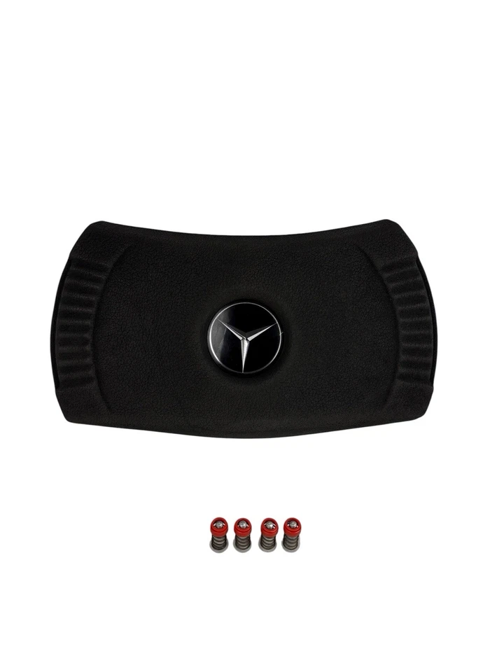 Mercedes Horn Pad Assembly – 4-Spoke Wheel – W114 W115 W116 R107 – 1973–1978 Foto 3 de 4