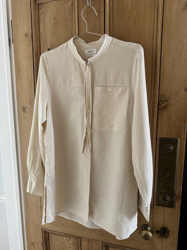 Toast Linen Silk Tie Neck Blouse -size 14 Ivory-Rrp £225-SOLD OUT - Picture 4 of 16